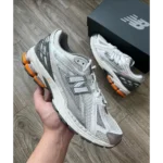 Premium New Balance 1906r Silver Orange Shoes For Men (SW6706) - 7a first copy shoes | Buy Online at Best Price