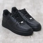 Trendy Nike Air Force 1 Black Pure Leather Shoes For Men (SHUB759) - 7a first copy shoes | Buy Online at Best Price