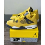Trendy Jordan Retro 4 Lightning Tour Yellow Shoes For Men (SHUB659) - 7a first copy shoes | Buy Online at Best Price