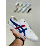 Trendy Onitsuka Tiger Mexico 66 Slip On White Blue Shoes For Men (SHUB570) - 7a first copy shoes | Buy Online at Best Price