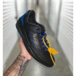 Trendy Jordan Retro 2 Low SP Off White Black Royal Shoes For Men (SHUB665) - 7a first copy shoes | Buy Online at Best Price