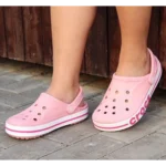 Premium Crocs Classic Bayaband Clogs Pink For Men (HOF865) - 7a first copy shoes | Buy Online at Best Price