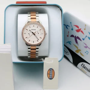 Classy Fossil Watch For Women (J2152)