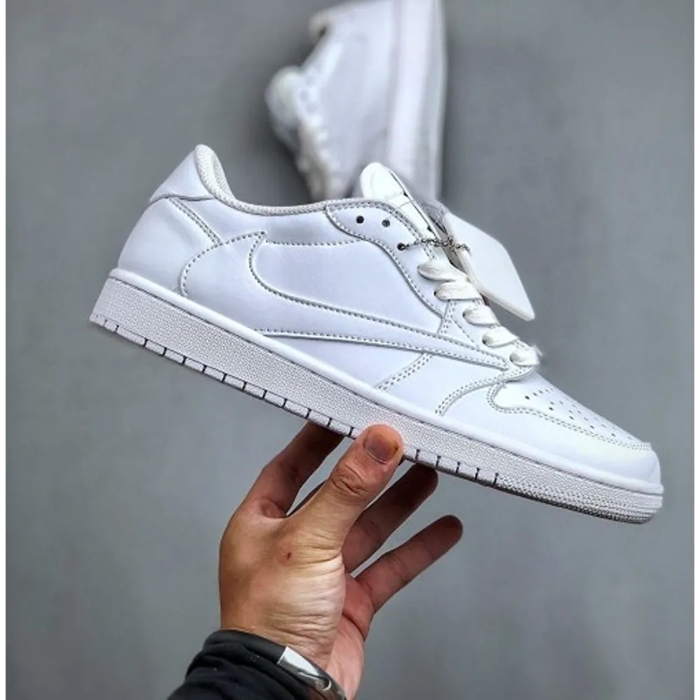 Trendy Air Jordan Retro 1 X Travis Scott White Party Shoes For Men (SHUB679)