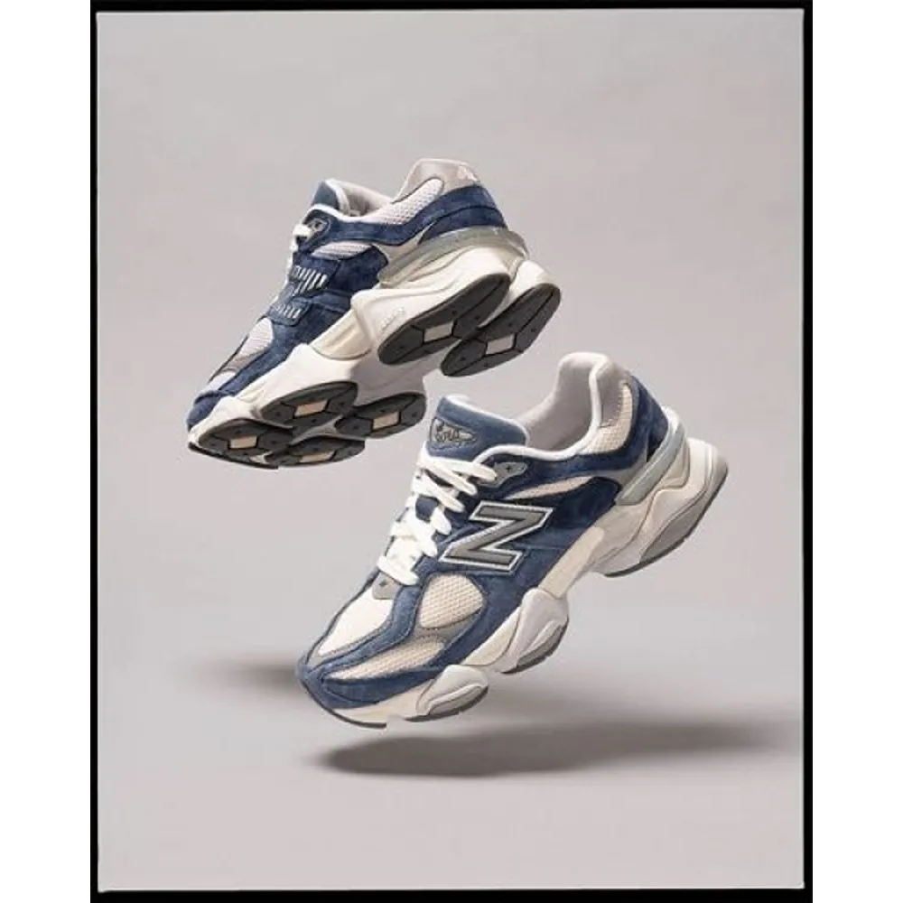 Trendy New Balance 9060 White Blue Shoes For Men (SHUB683)