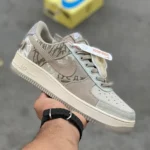 Trendy Nike Airforce 1 X Travis Scott Grey White Shoes For Men (SHUB610) - 7a first copy shoes | Buy Online at Best Price