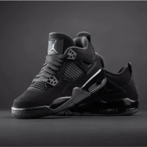 Classy Nike Air Jordan Retro 4 Black Cat Shoes For Men (SW6361)