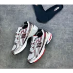 Trendy New Balance 740 Silver Red Shoes For Men (SHUB611) - 7a first copy shoes | Buy Online at Best Price