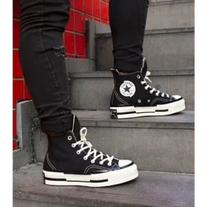 Trendy Converse Chuck Taylor Plus All Star 70 High Black Shoes For Men (SHUB496)