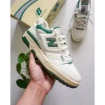 Trendy New Balance 550 White Green Shoes For Men (SW6546) - 7a first copy shoes | Buy Online at Best Price