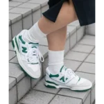 Trendy New Balance 550 White Green Shoes For Men (SHUB574) - 7a first copy shoes | Buy Online at Best Price