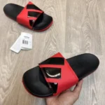Classy Adidas Adillete Soft Red Black Flip Flops For Men (BH1018) - 7a first copy shoes | Buy Online at Best Price