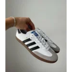 Stylish Adidas Samba White Black Shoes For Men (HOF919) - 7a first copy shoes | Buy Online at Best Price