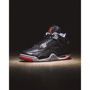 Classy Nike Air Jordan Retro 4 Bred Shoes For Men (SW6373)