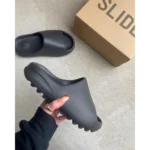 Premium Adidas Yeezy Slides Black For Men (HOF819) - 7a first copy shoes | Buy Online at Best Price