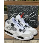 Premium Air Jordan Retro 4 Military Black Shoes For Men (GF1263) - 7a first copy shoes | Buy Online at Best Price