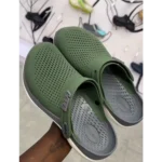 Trendy Crocs 360 Lite Ride Green Grey For Men (SHUB501) - 7a first copy shoes | Buy Online at Best Price