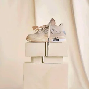 Premium Nike Air Jorden Retro 4 Off White Sail Shoes For Men (QT242)