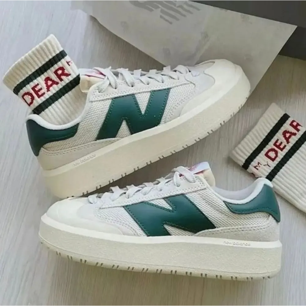 Premium New Balance Ct 302 Beige Green Shoes For Men (SW6283)
