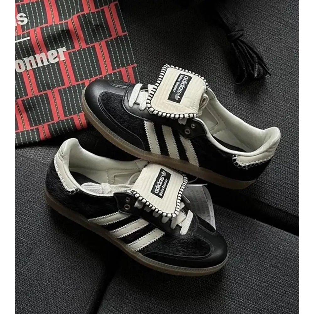 Classy Adidas Wales Bonner X Samba Pony Tonal Core Black Shoes For Men (SW6232)