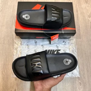 Trendy Nike Offcourt Black Flip Flops For Men (BH979) - 7a first copy shoes | Buy Online at Best Price