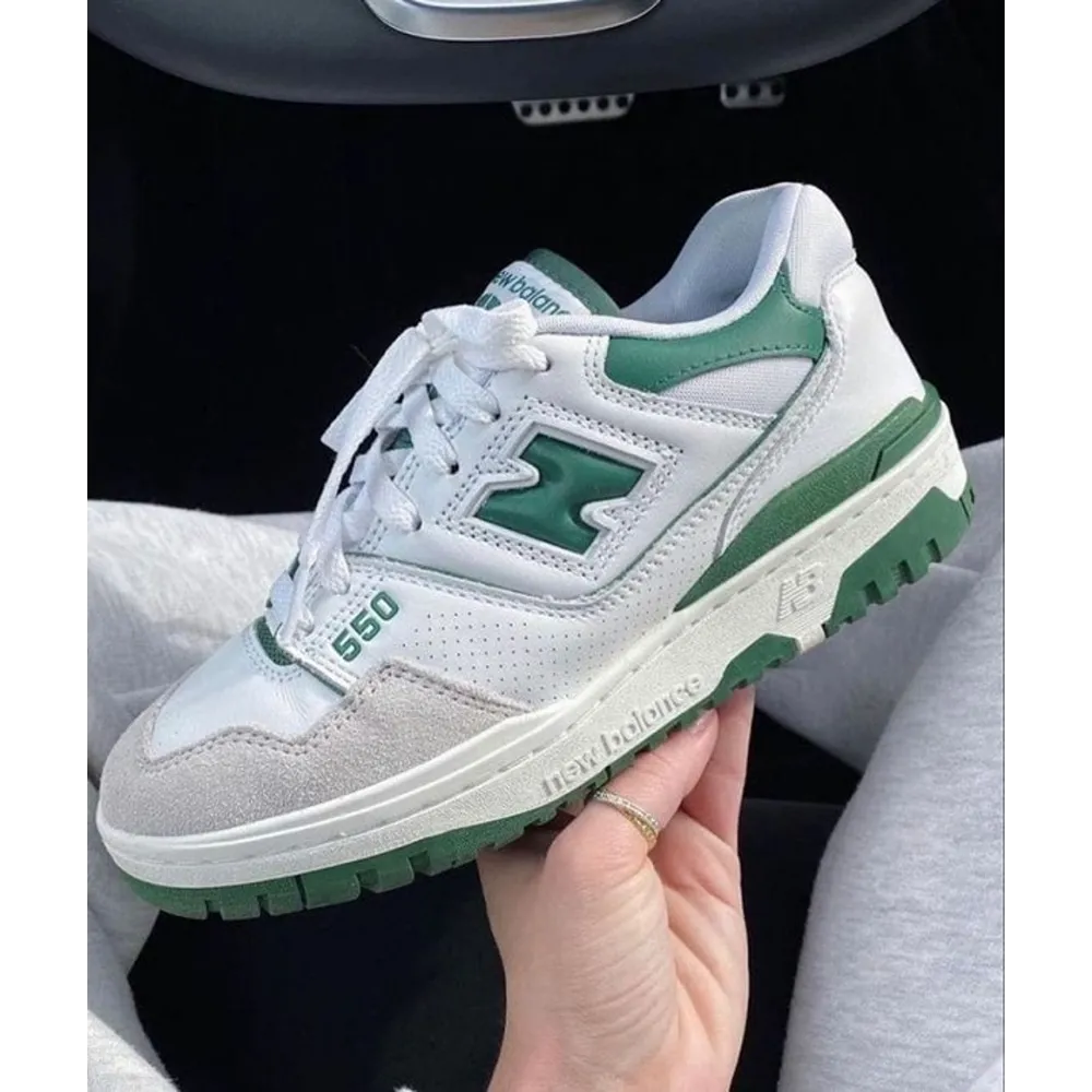 Trendy New Balance 550 White Greenr Shoes For Men (SW6586)