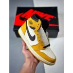 Trendy Air Jordan 1 High Retro Yellow Shoes For Men (CSO4552) - 7a first copy shoes | Buy Online at Best Price