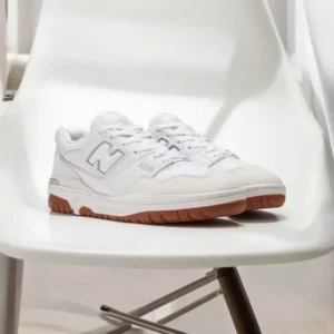 Trendy New Balance 550 White Gum Shoes For Men (CSO4449)