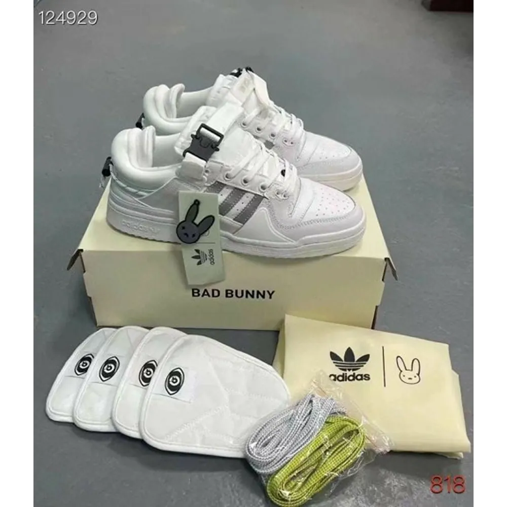 Premium Adidas Bad Bunny Full White Shoes For Men (GF1359)