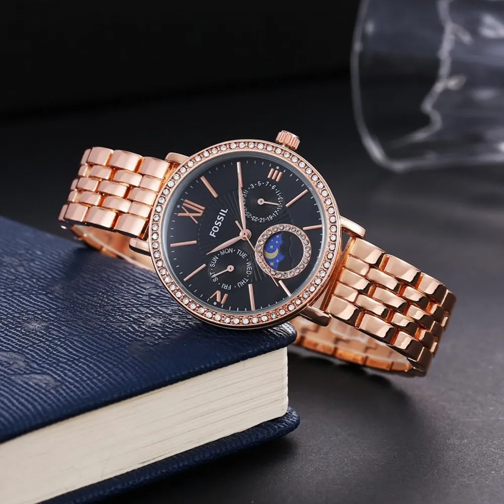 Classy Fossil Watch For Women (J2239)