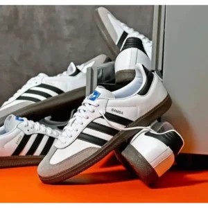 Premium Adidas Samba White Black Shoes For Men (QT260)
