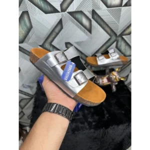 Stylish Birkenstock Arizona Silver For Men (HOF930)