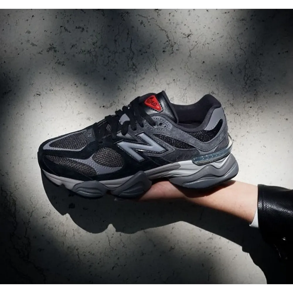 Classy New Balance 9060 Black Castlerock Shoes For Men (SW6381)