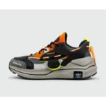 Trendy Adidas Sikaige Black Grey Orange Shoes For Men (CSO4531) - 7a first copy shoes | Buy Online at Best Price