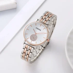 Classy Fossil Watch For Women (J2244)