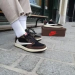 Premium Air Jordan Retro 1 Travis Scott Brown Shoes For Men (HOF875) - 7a first copy shoes | Buy Online at Best Price