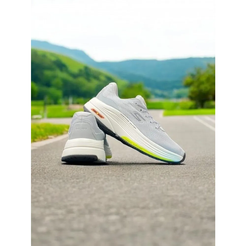 Trendy Skechers Max Road Hyper Burst Grey Shoes For Men (CSO4459)