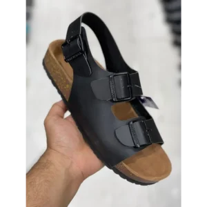 Stylish Birkenstock Sandal Black Leather For Men (HOF941)