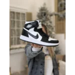 Imported Air Jordan Retro 1 Black White Shoes For Men (SOS2840) - 7a first copy shoes | Buy Online at Best Price