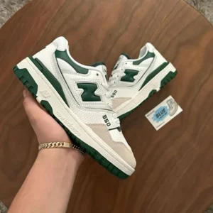 Premium New Balance 550 White Green Shoes For Men (HOF900) - 7a first copy shoes | Buy Online at Best Price