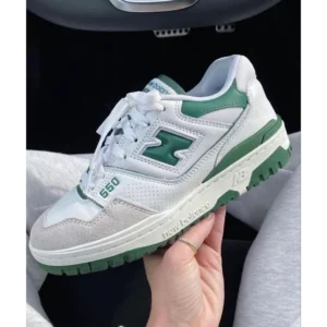 Imported New Balance 550 White Green Shoes For Men (SW6672)