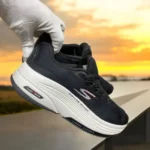 Classy Skechers Max Road Hyper Burst Black Red Shoes For Men (CSO4219) - 7a first copy shoes | Buy Online at Best Price