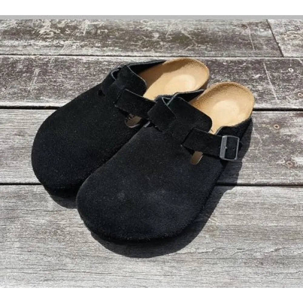 Trendy Birkenstock Booston Black Suede For Men (BH1003)