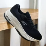 Classy Skechers Max Road Hyper Burst Black White Shoes For Men (CSO4220) - 7a first copy shoes | Buy Online at Best Price