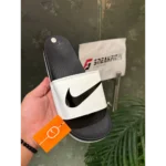 Trendy Nike Rebellion Slide White For Men (BH1035) - 7a first copy shoes | Buy Online at Best Price
