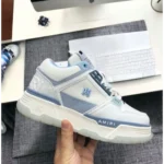 Imported Amiri Ma 1 Low Top White Blue Shoes For Men (SOS2845) - 7a first copy shoes | Buy Online at Best Price