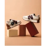 Classy New Balance 327 Burgandy Shoes For Men (SHH07880) - 7a first copy shoes | Buy Online at Best Price