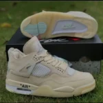 Premium Nike Air Jordan Retro 4 Off White Sail Shoes For Men (HOF835) - 7a first copy shoes | Buy Online at Best Price