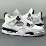 Premium Nike Air Jordan Retro 4 Military Black Shoes For Men (HOF836) - 7a first copy shoes | Buy Online at Best Price