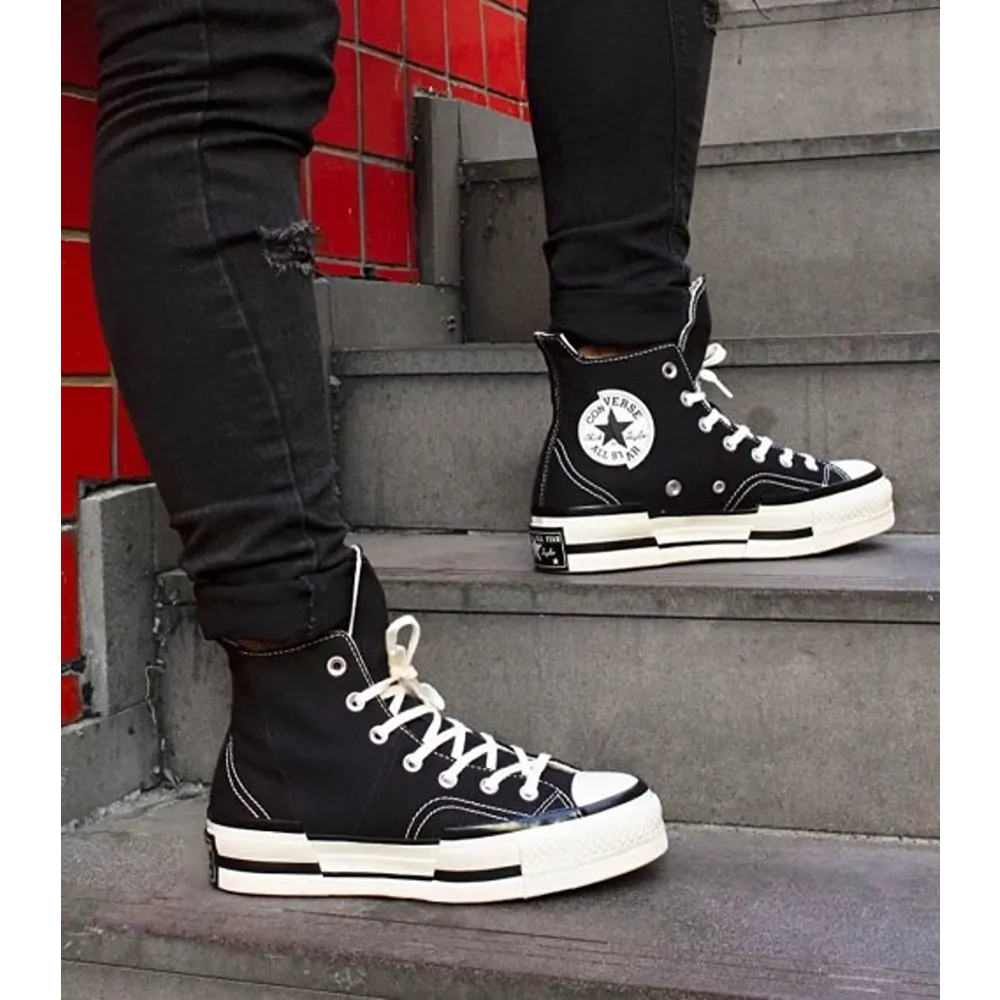 Premium Converse Chuck Taylor Plus All Star 70 High Black Shoes For Men (QT311)